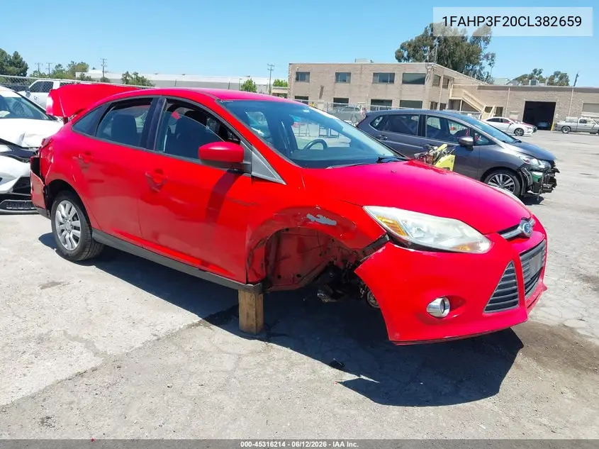 2012 Ford Focus Se VIN: 1FAHP3F20CL382659 Lot: 45316214