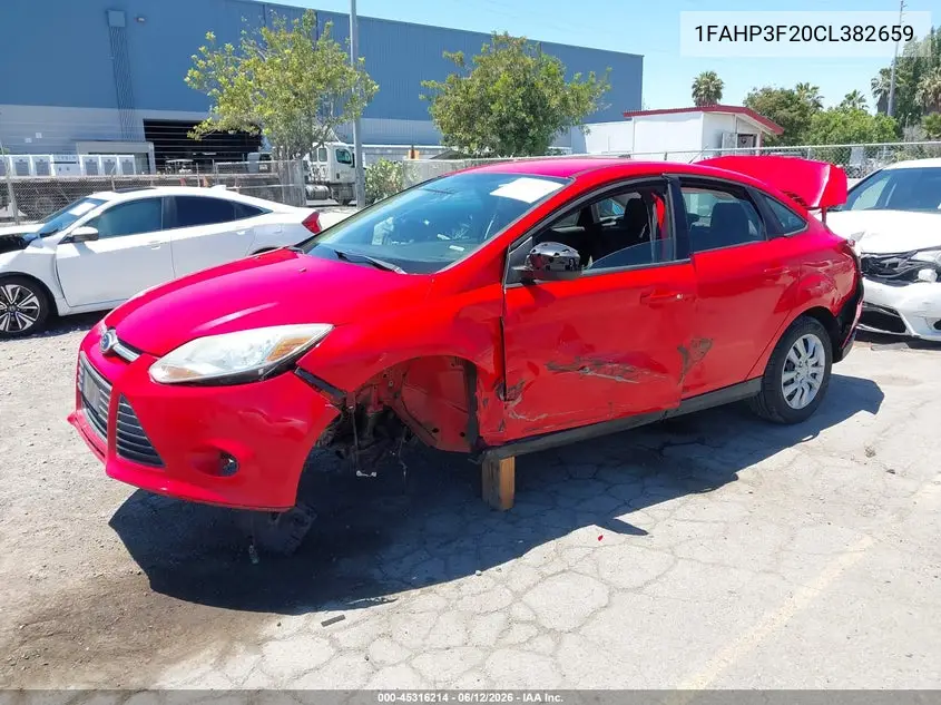 2012 Ford Focus Se VIN: 1FAHP3F20CL382659 Lot: 45316214