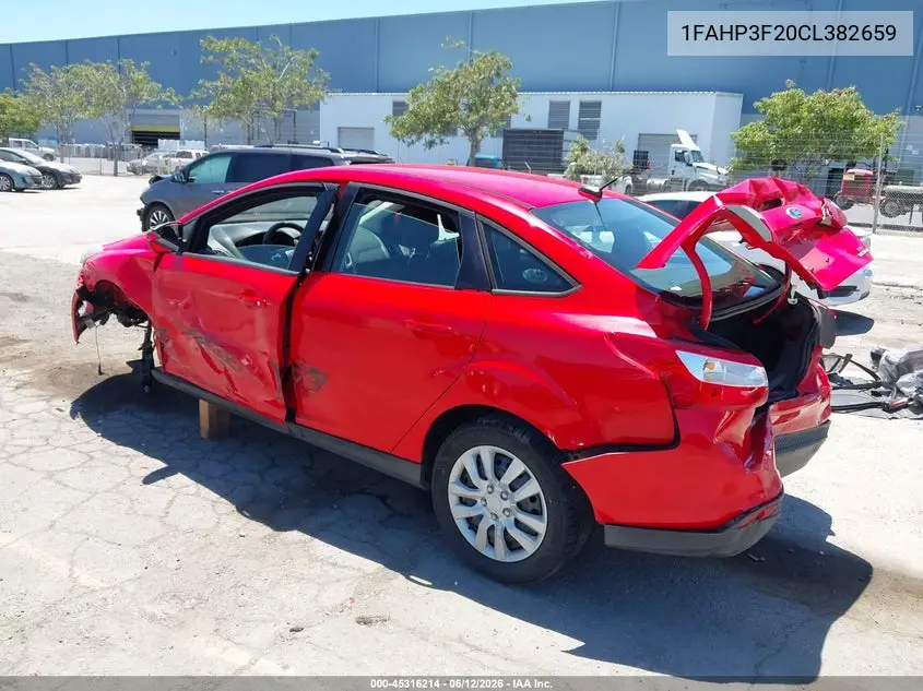 2012 Ford Focus Se VIN: 1FAHP3F20CL382659 Lot: 45316214