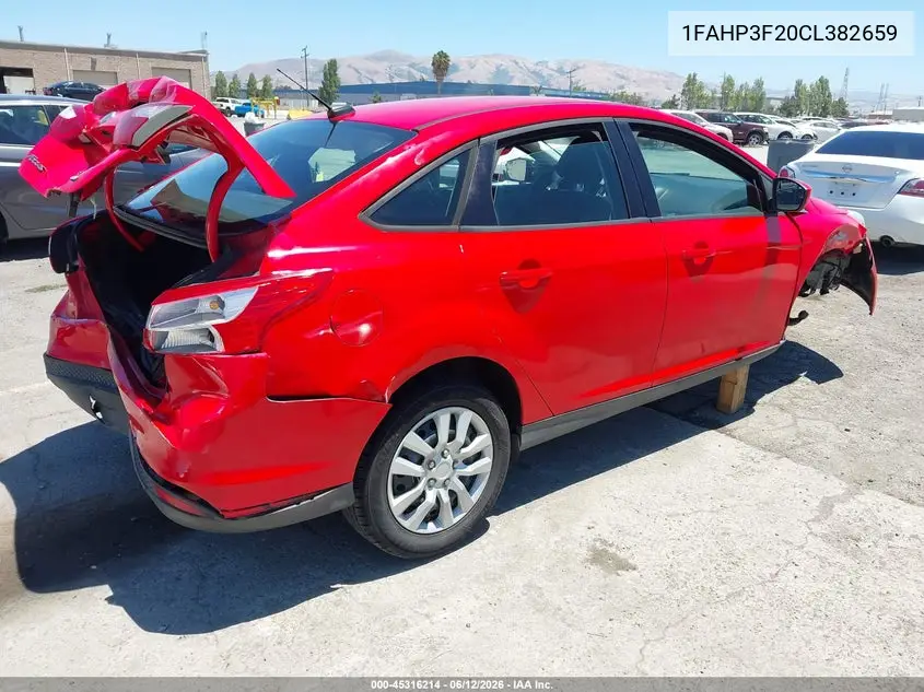 2012 Ford Focus Se VIN: 1FAHP3F20CL382659 Lot: 45316214