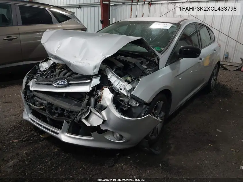 2012 Ford Focus Se VIN: 1FAHP3K2XCL433798 Lot: 45672119