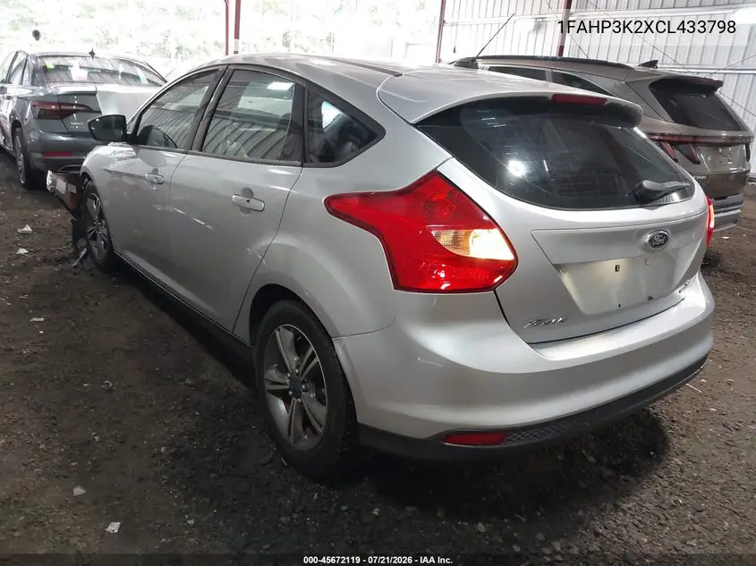 2012 Ford Focus Se VIN: 1FAHP3K2XCL433798 Lot: 45672119