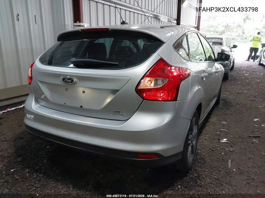2012 Ford Focus Se VIN: 1FAHP3K2XCL433798 Lot: 45672119
