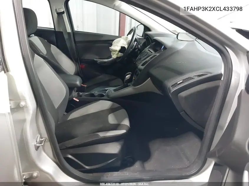 2012 Ford Focus Se VIN: 1FAHP3K2XCL433798 Lot: 45672119