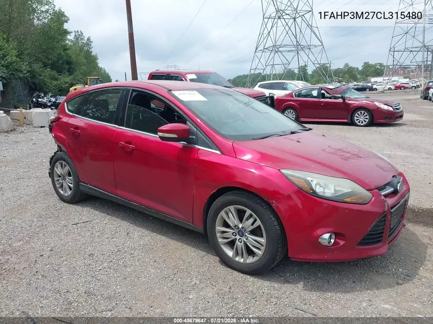 2012 Ford Focus Sel VIN: 1FAHP3M27CL315480 Lot: 45679647