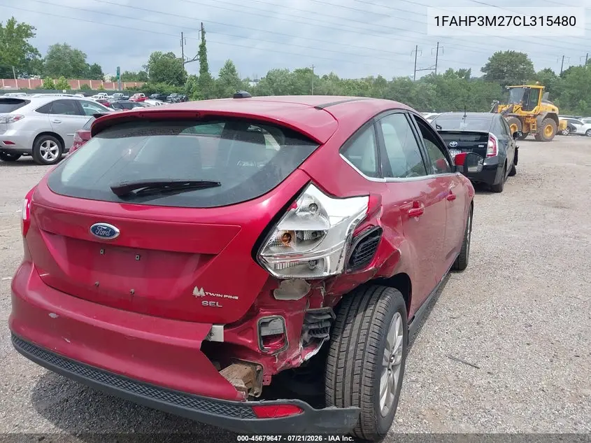 2012 Ford Focus Sel VIN: 1FAHP3M27CL315480 Lot: 45679647