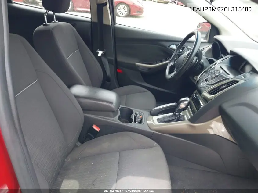 2012 Ford Focus Sel VIN: 1FAHP3M27CL315480 Lot: 45679647