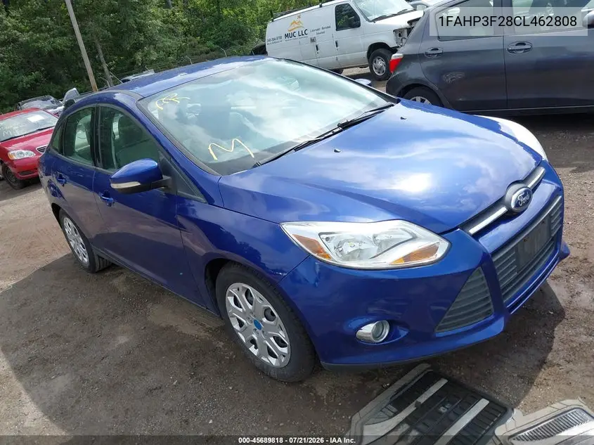 2012 Ford Focus Se VIN: 1FAHP3F28CL462808 Lot: 45689818