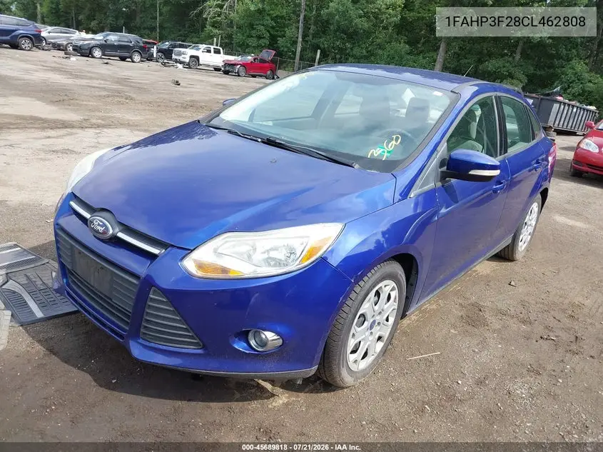 2012 Ford Focus Se VIN: 1FAHP3F28CL462808 Lot: 45689818