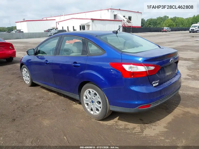 2012 Ford Focus Se VIN: 1FAHP3F28CL462808 Lot: 45689818