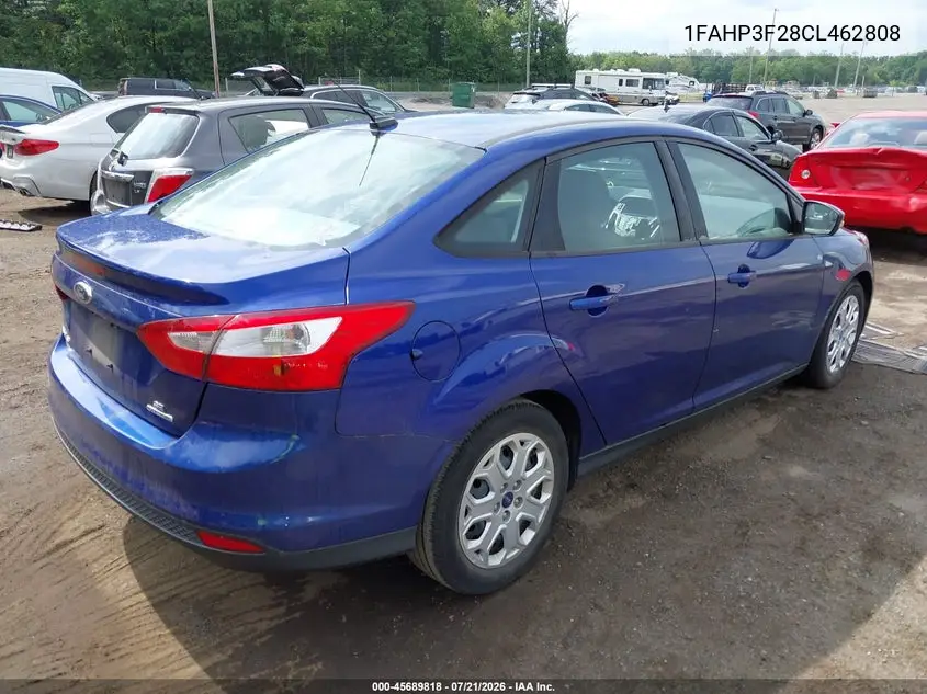 2012 Ford Focus Se VIN: 1FAHP3F28CL462808 Lot: 45689818