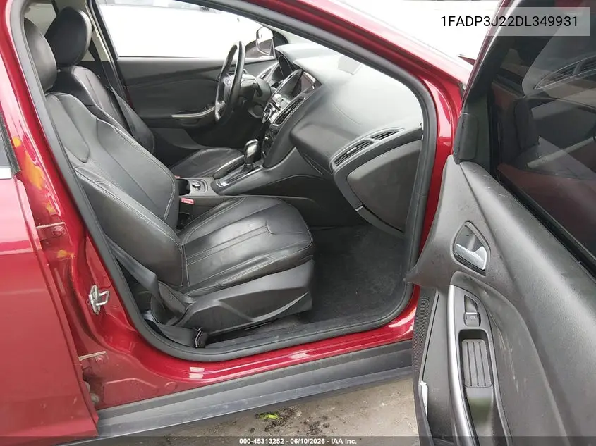 2013 Ford Focus Titanium VIN: 1FADP3J22DL349931 Lot: 45313252