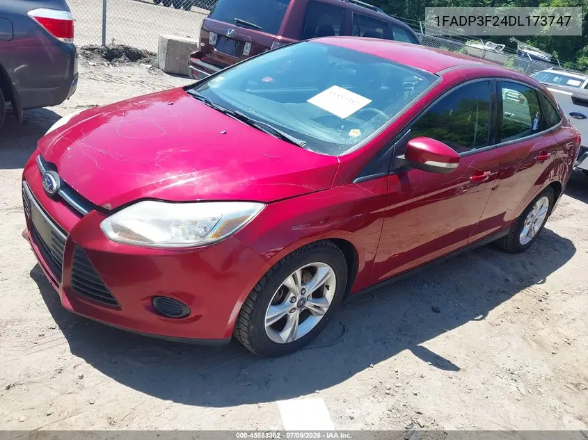 2013 Ford Focus Se VIN: 1FADP3F24DL173747 Lot: 45583382