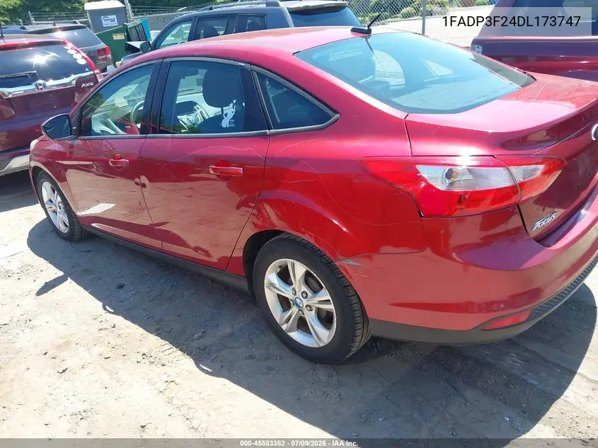 2013 Ford Focus Se VIN: 1FADP3F24DL173747 Lot: 45583382