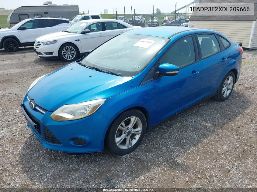 2013 Ford Focus Se VIN: 1FADP3F2XDL209666 Lot: 45647965