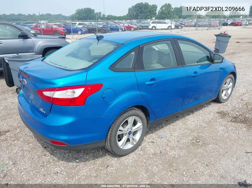 2013 Ford Focus Se VIN: 1FADP3F2XDL209666 Lot: 45647965