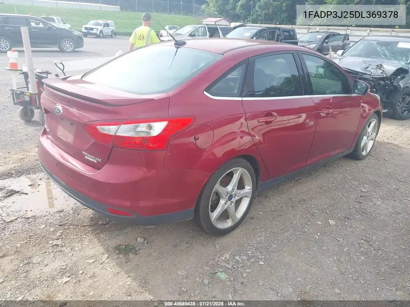 2013 Ford Focus Titanium VIN: 1FADP3J25DL369378 Lot: 45660438