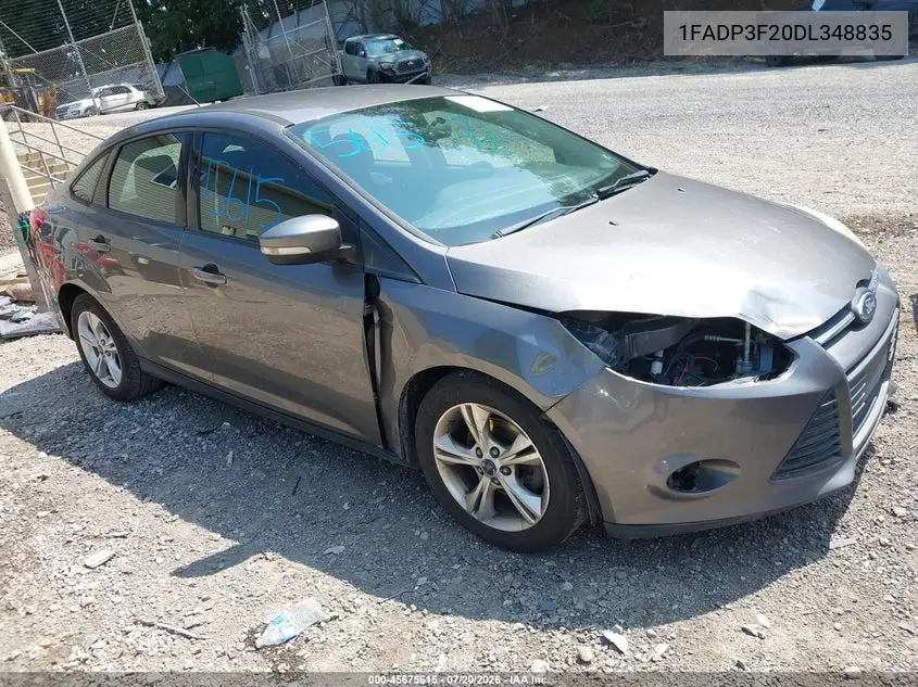 2013 Ford Focus Se VIN: 1FADP3F20DL348835 Lot: 45675615