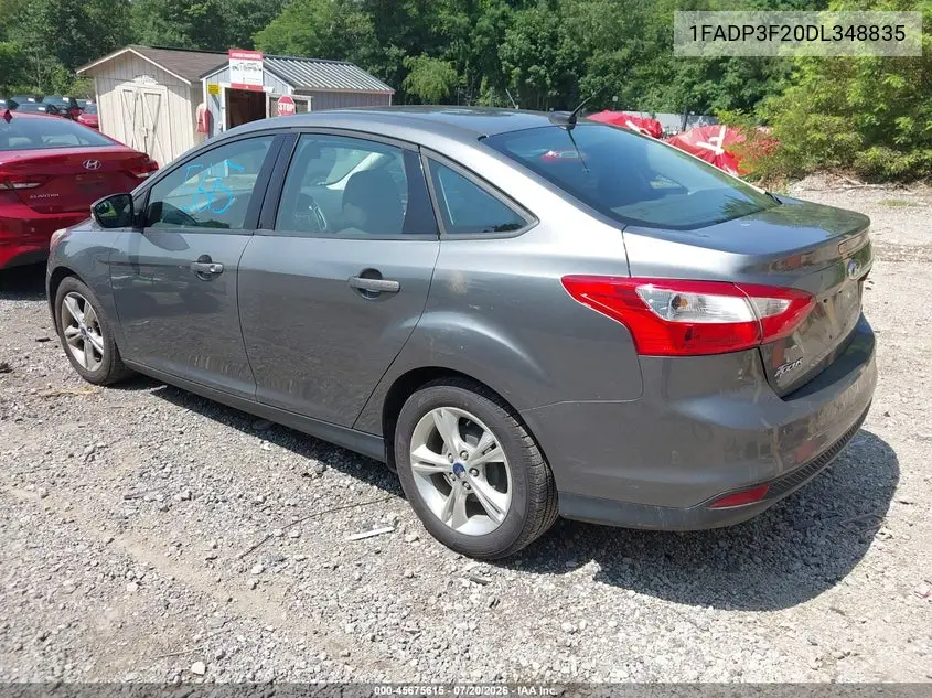 2013 Ford Focus Se VIN: 1FADP3F20DL348835 Lot: 45675615