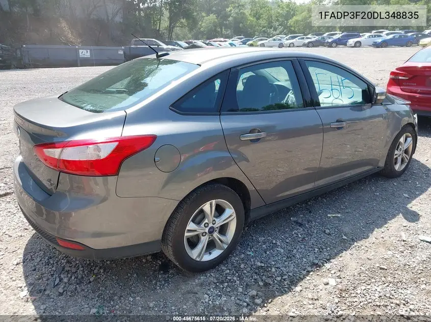 2013 Ford Focus Se VIN: 1FADP3F20DL348835 Lot: 45675615