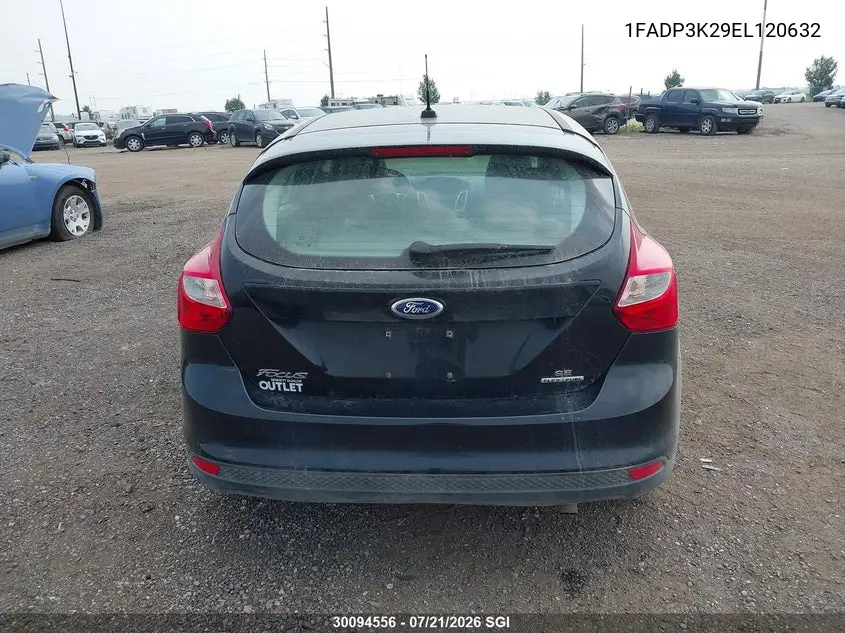 2014 Ford Focus Se VIN: 1FADP3K29EL120632 Lot: 30094556