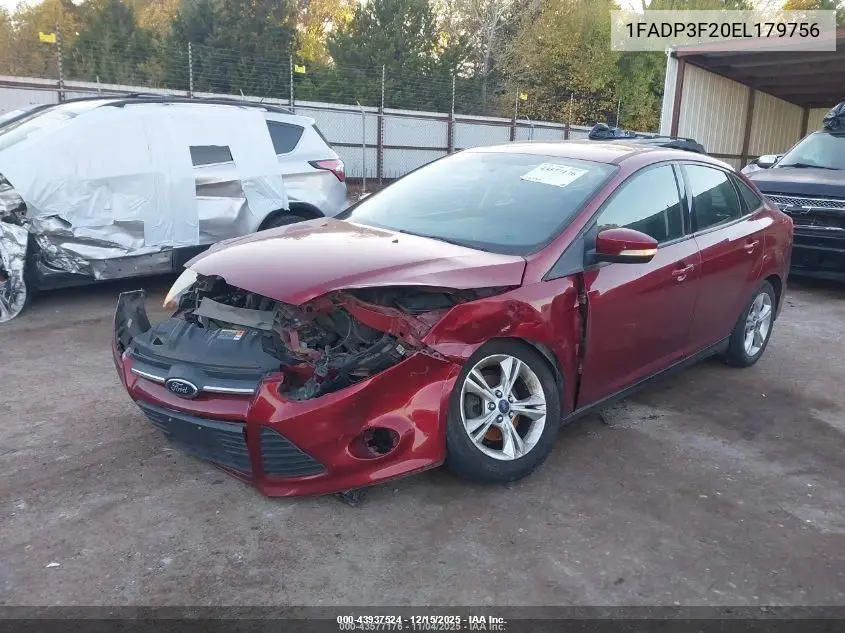 1FADP3F20EL179756 2014 Ford Focus Se