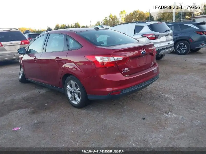 1FADP3F20EL179756 2014 Ford Focus Se