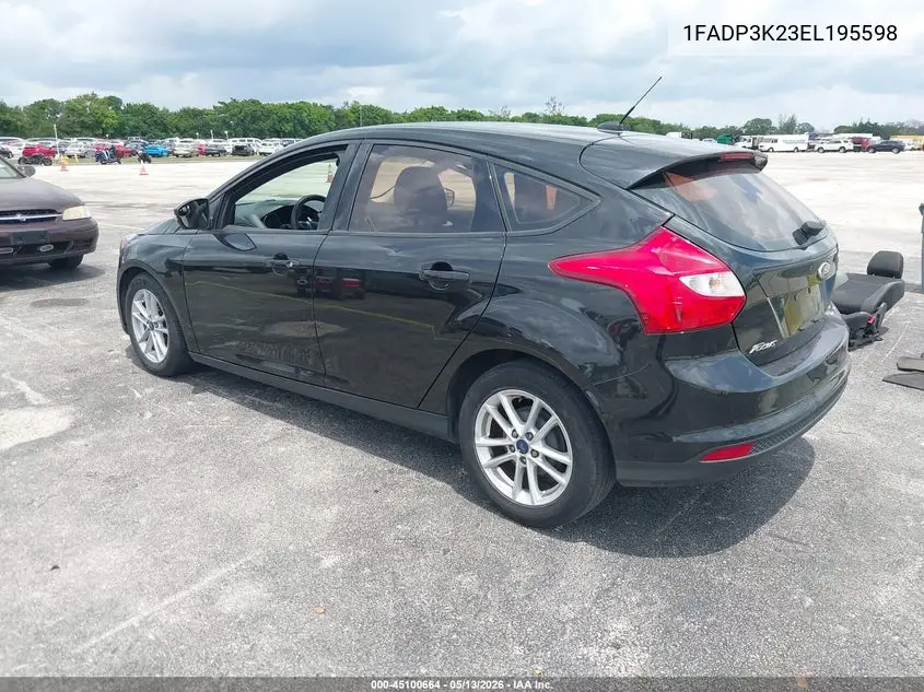 1FADP3K23EL195598 2014 Ford Focus Se