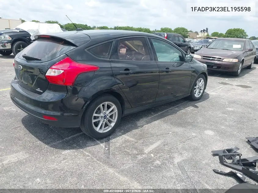 1FADP3K23EL195598 2014 Ford Focus Se