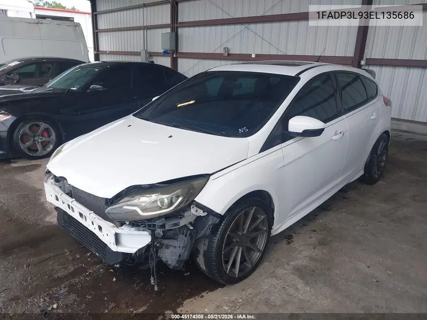 2014 Ford Focus St VIN: 1FADP3L93EL135686 Lot: 45174308