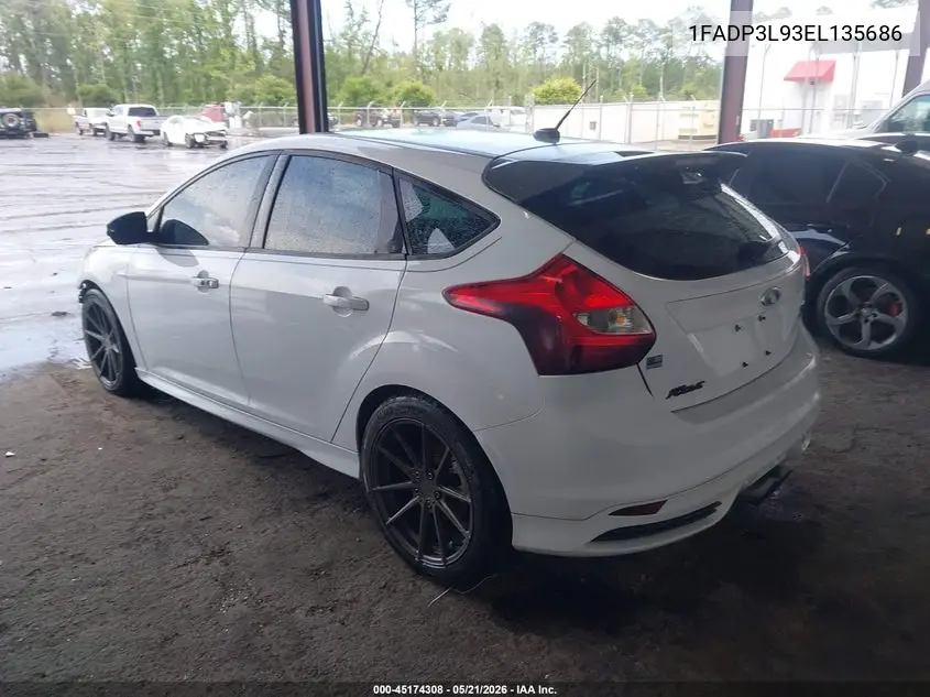 2014 Ford Focus St VIN: 1FADP3L93EL135686 Lot: 45174308