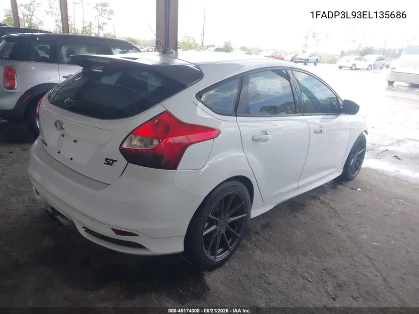 2014 Ford Focus St VIN: 1FADP3L93EL135686 Lot: 45174308