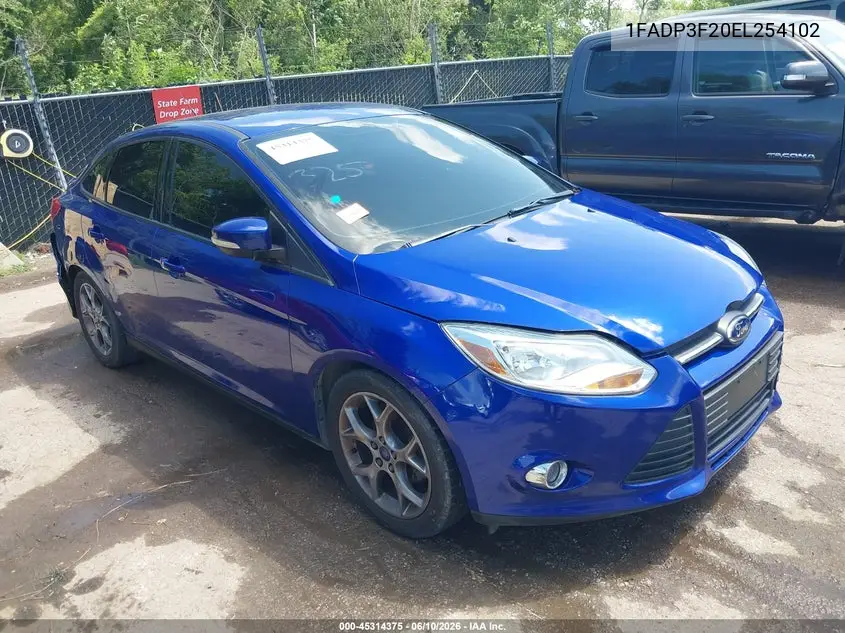 2014 Ford Focus Se VIN: 1FADP3F20EL254102 Lot: 45314375