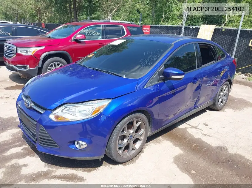 2014 Ford Focus Se VIN: 1FADP3F20EL254102 Lot: 45314375