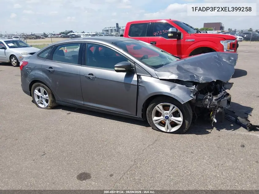 2014 Ford Focus Se VIN: 1FADP3F2XEL399258 Lot: 45319134