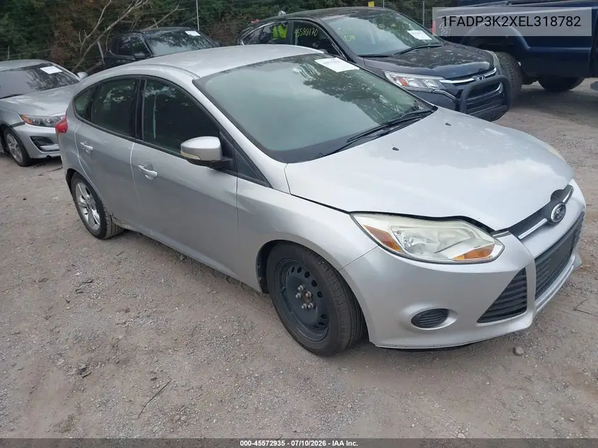 2014 Ford Focus Se VIN: 1FADP3K2XEL318782 Lot: 45572935