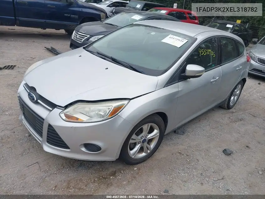 2014 Ford Focus Se VIN: 1FADP3K2XEL318782 Lot: 45572935