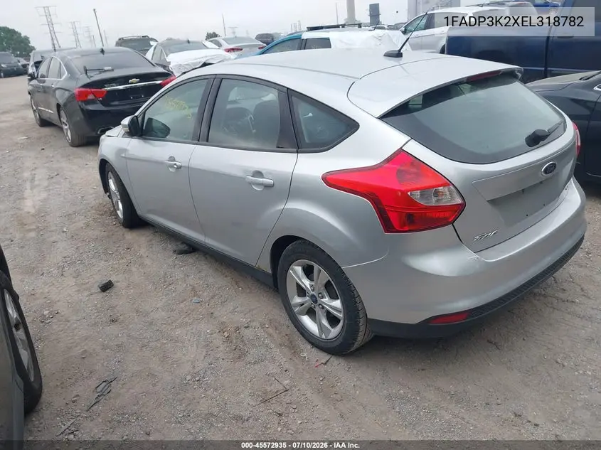 2014 Ford Focus Se VIN: 1FADP3K2XEL318782 Lot: 45572935