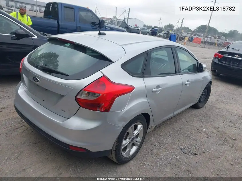 2014 Ford Focus Se VIN: 1FADP3K2XEL318782 Lot: 45572935