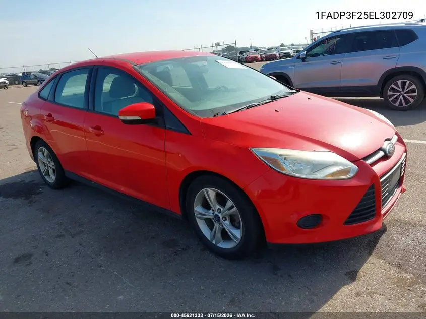 2014 Ford Focus Se VIN: 1FADP3F25EL302709 Lot: 45621333