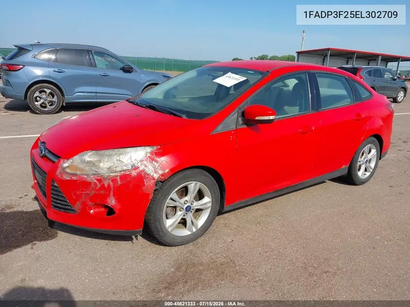 2014 Ford Focus Se VIN: 1FADP3F25EL302709 Lot: 45621333