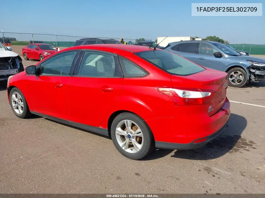 2014 Ford Focus Se VIN: 1FADP3F25EL302709 Lot: 45621333