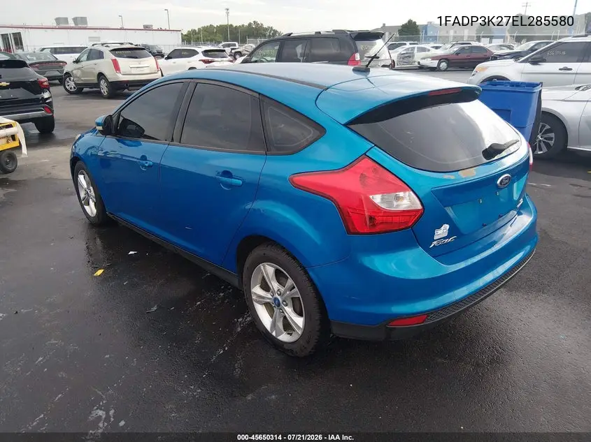 2014 Ford Focus Se VIN: 1FADP3K27EL285580 Lot: 45650314