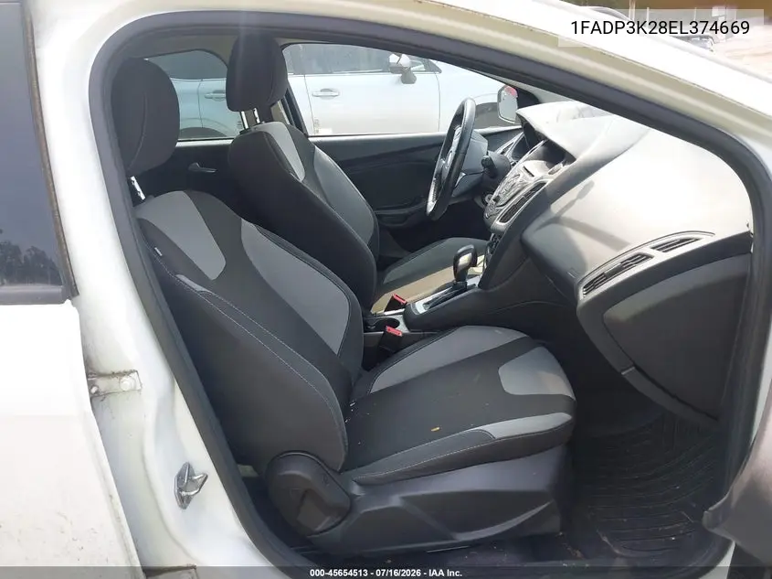 2014 Ford Focus Se VIN: 1FADP3K28EL374669 Lot: 45654513