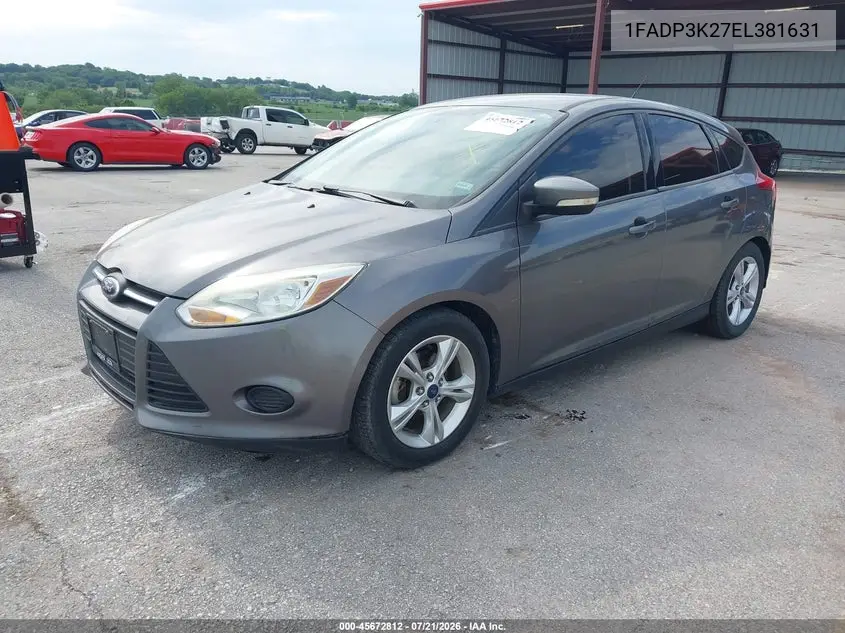 2014 Ford Focus Se VIN: 1FADP3K27EL381631 Lot: 45672812
