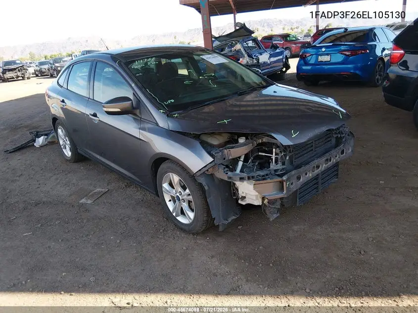 2014 Ford Focus Se VIN: 1FADP3F26EL105130 Lot: 45674098