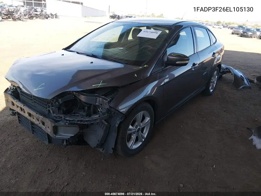 2014 Ford Focus Se VIN: 1FADP3F26EL105130 Lot: 45674098