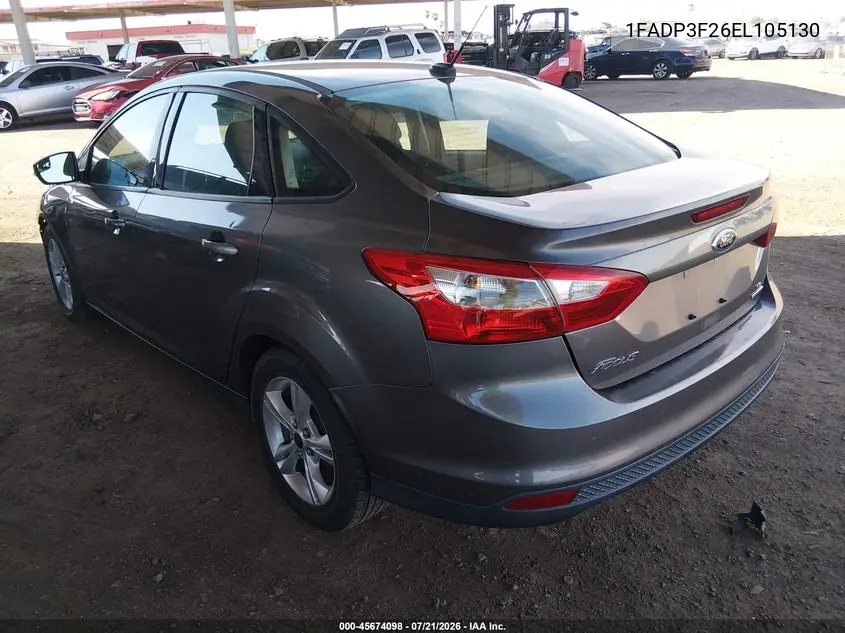 2014 Ford Focus Se VIN: 1FADP3F26EL105130 Lot: 45674098