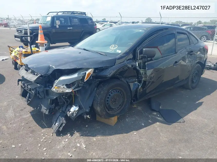 2014 Ford Focus S VIN: 1FADP3E28EL247027 Lot: 45683673