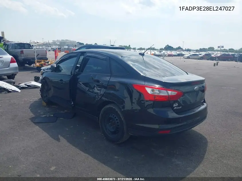2014 Ford Focus S VIN: 1FADP3E28EL247027 Lot: 45683673